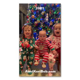 2021 AuntKeriBob.com Magnetiska Visitkort