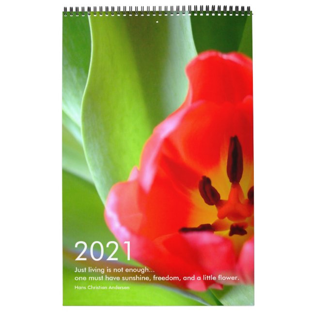 2021 Blommor - slut Kalender (Omslag)