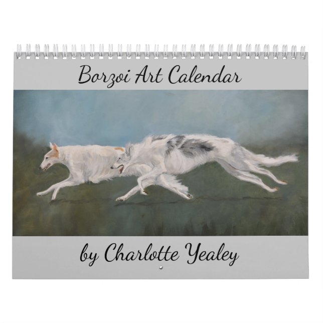 2021 Borzoi Art Calendar av Charlotte Yealey Kalender (Omslag)