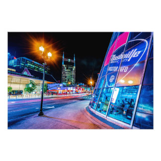 2021 Broadway in Nashville Tennessee - Print Fototryck