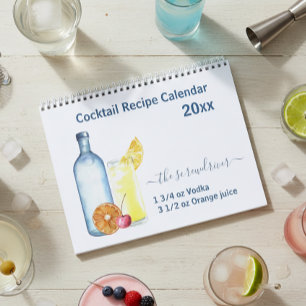 2021 Cocktail Blandat Drink Recipes Alcohol Pub Kalender