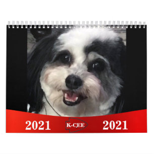 2021 Cute K-Cee Zuchon Hund Kalender