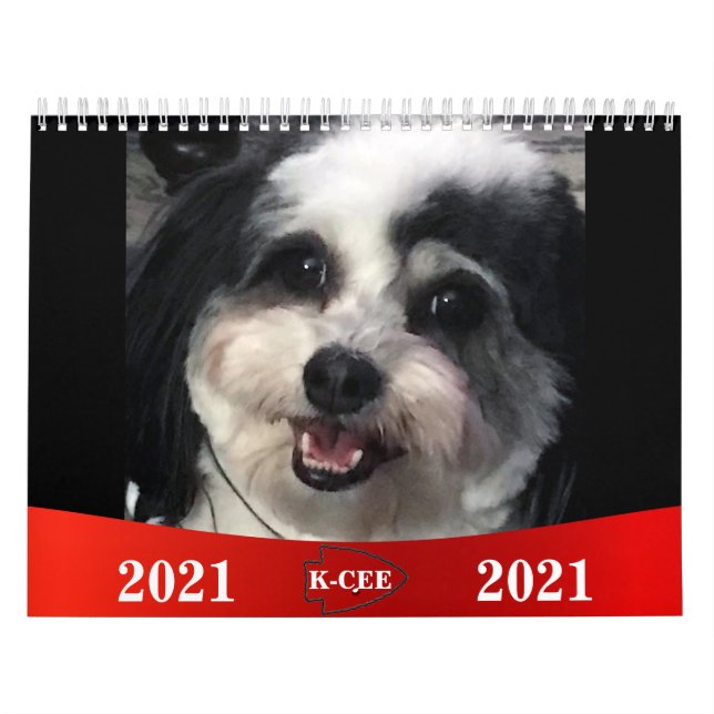 2021 Cute K-Cee Zuchon Hund Kalender (Omslag)