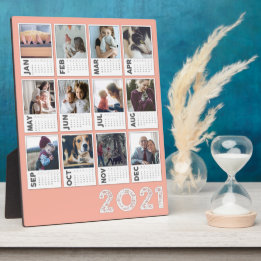 2021 Desktop Calendar Modern Photo Collage