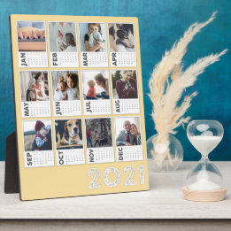 2021 Desktop Calendar Modern Photo Collage