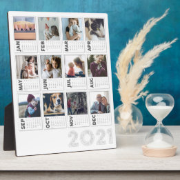 2021 Desktop Calendar Modern Photo Collage
