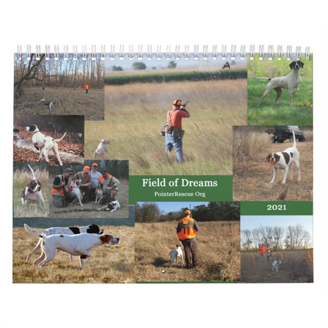 2021 Fält av Dreams Upland Birdhunding Kalender (Omslag)