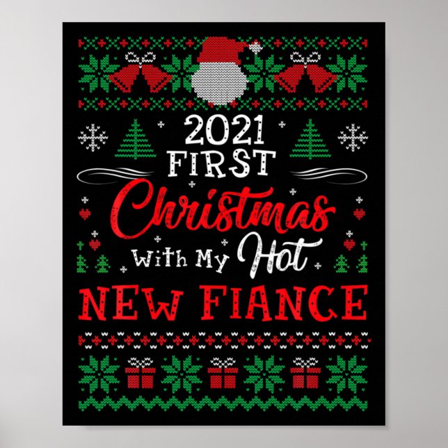 2021 First Christmas With My Hot New Fiance Xmas H Poster (Framsidan)