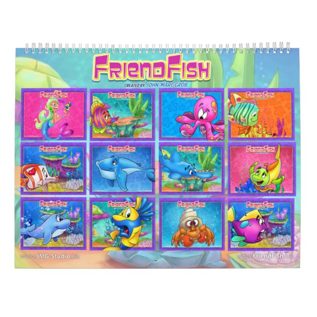 2021 FriendFish-kalender Kalender (Baksida)