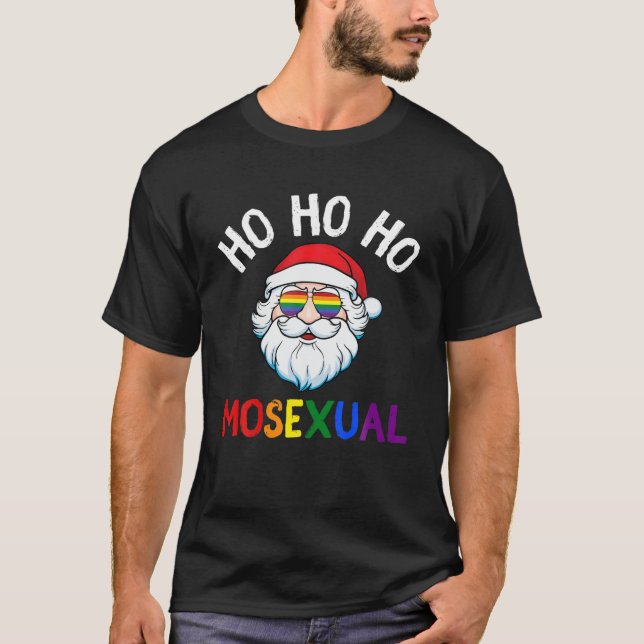 2021 Gay Santa LGBT Pride Manar Women Lesbisk T Shirt (Framsida)