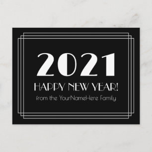2021 GOTT NYTT ÅR! + Namn vykort för Personlig