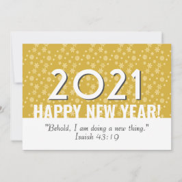 2021 | Guldsnöflingor | Christian | NYTT ÅR Julkort