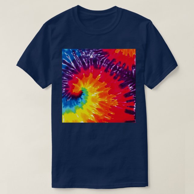 2021 Hippie Dippie Tie Dye Mönster T Shirt (Design framsida)