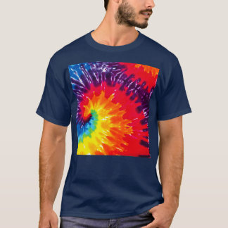 2021 Hippie Dippie Tie Dye Mönster T Shirt
