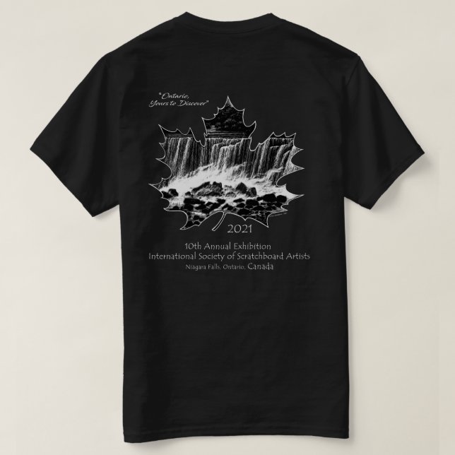 2021 ISSA Exhibition t-shirt - mörk färg-skjortor  (Design baksida)