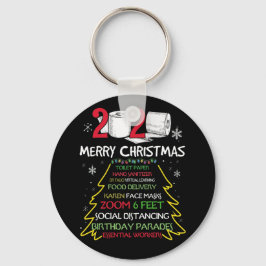 2021 Jultoaletten Pappra Social Avstånd Nyckelring