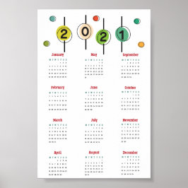 2021 kalender affisch