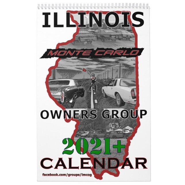 2021 Kalender för 15-månaders Illinois Monte Carlo (Omslag)
