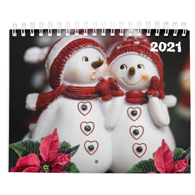 2021 Kalender jul Snögubbe (Baksida)