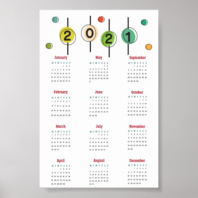 2021 kalenderposter poster (Framsidan)