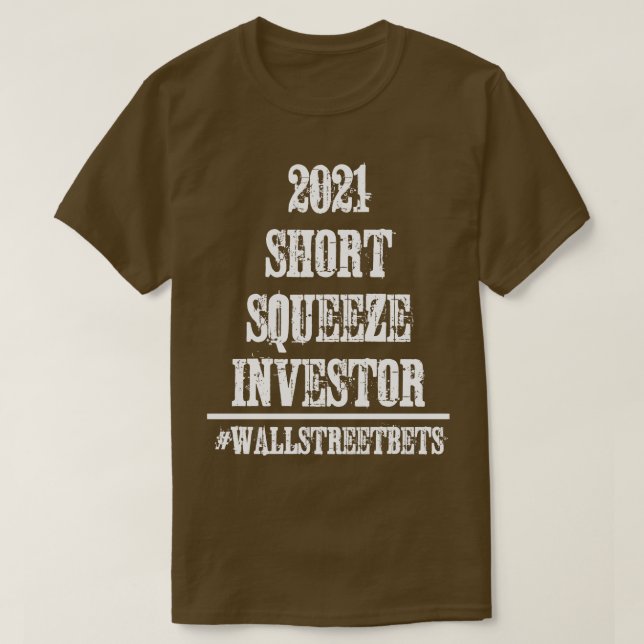 2021 Kort Squeeze Investor T Shirt (Design framsida)