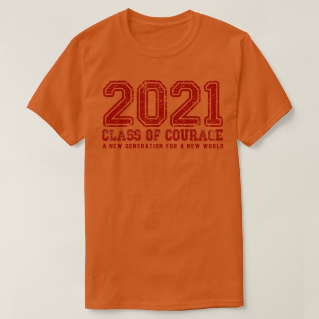 2021 Kursklass i rött T Shirt (Design framsida)