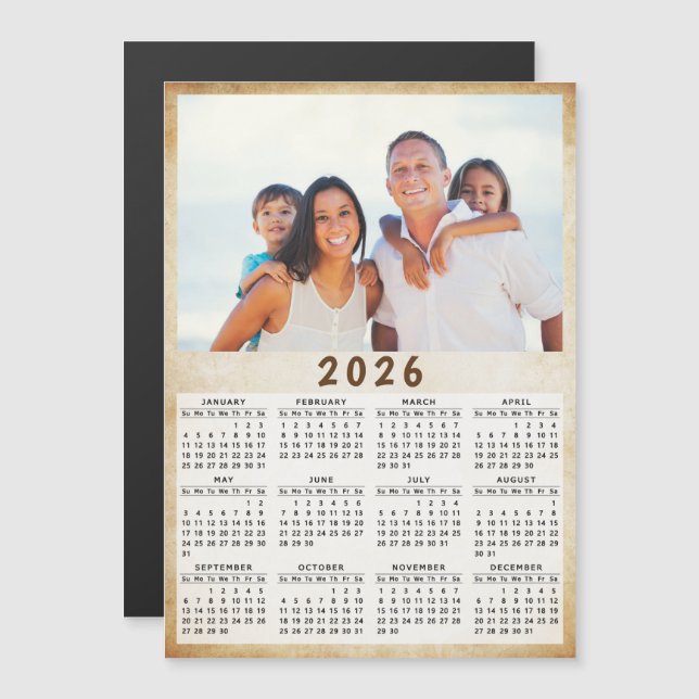 2021 Magnetisk fotokalender (Fram/baksida)