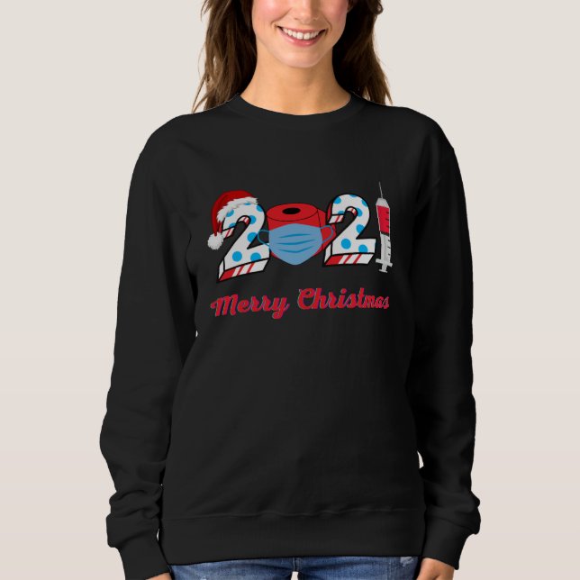 2021 Merry Christmas For fun X Mess Pandemic T Shirt (Framsida)