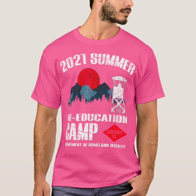 2021 Militär omskolning i sommarlägret F T Shirt (Framsida)
