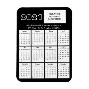 2021 Mini Calendar Refrigerator Business Logotyp Magnet