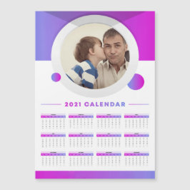 2021 Modern Anpassningsbar-foto för kalender