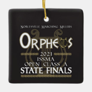 2021 Noblesville Marching Millers - Statliga final Julgransprydnad Keramik