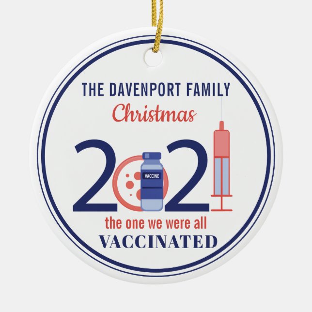 2021 Personlig Jul Julgransprydnad Keramik (Framsidan)