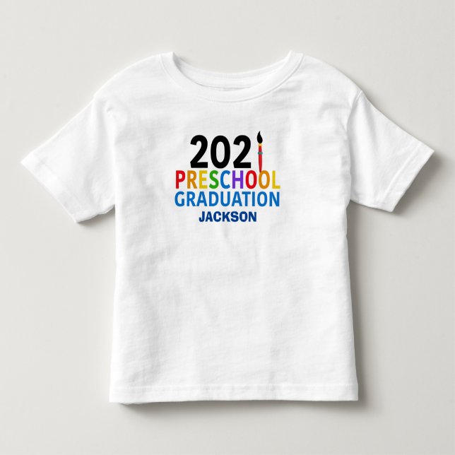 2021 Preschool Studenten Cute Anpassningsbar Stude T Shirt (Framsida)