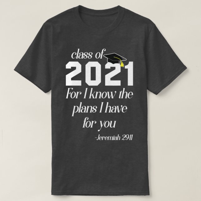 2021 Religiösa Studenten Bible Verse T Shirt (Design framsida)