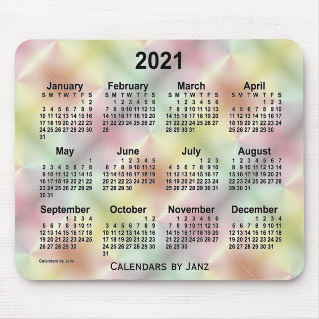 2021 San Telmo Satin Kalender från Janz Musmatta (Framsidan)
