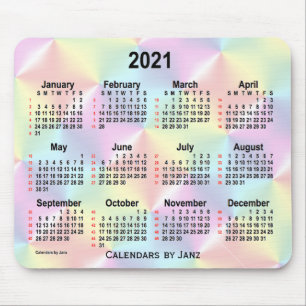 2021 Satin Rainbow 52 Veckors Kalender av Janz Musmatta