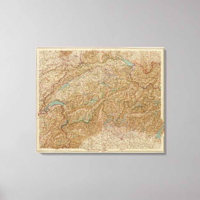 2021 Schweiz Canvastryck (Framsida)