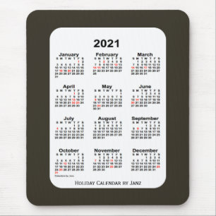 2021 Sepia Blue-kalender från Janz Musmatta