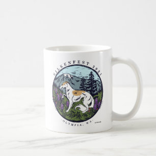 2021 Silken Windhounds Silkenfest Logotyp round Kaffemugg