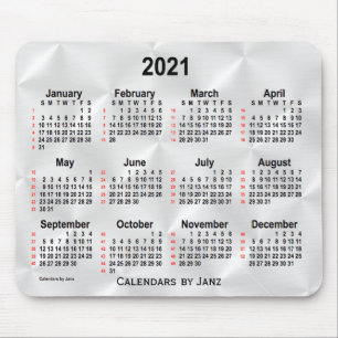 2021 Silver Satin 52 veckors kalender från Janz Musmatta