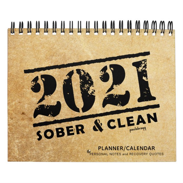 2021 Sober & Clean: Återställningsoffertplan Kalender (Omslag)