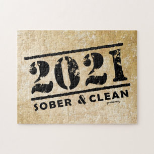 2021 Sober & Clean Drug & Alkohol Addiction Free Pussel