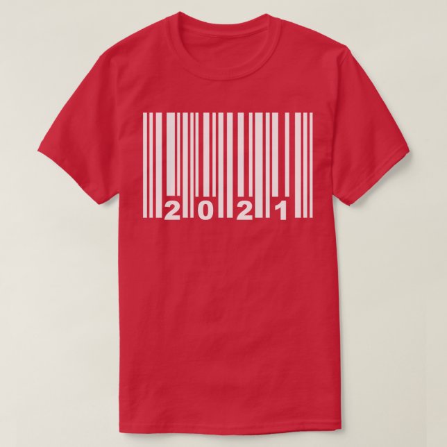 2021 streckkod t shirt (Design framsida)
