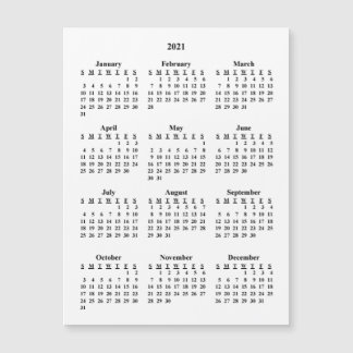 2021 Tom kalender