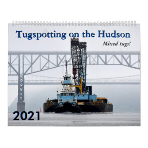 2021 Tugspotting på Hudson Mixed Tugs Kalender