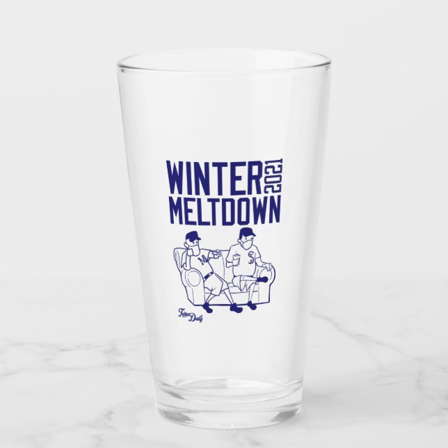 2021 Twillingar Dagligt Winter Meltdown Pint Glass Glaskopp (Framsida)
