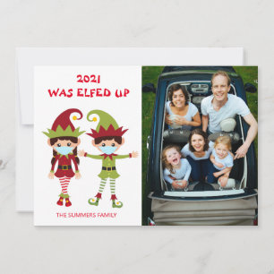 2021 Vad Elfed Upp Foto Jul Covid Julkort