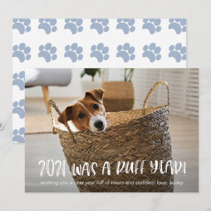 2021 var ett ruff år från Hund Photo Julkort