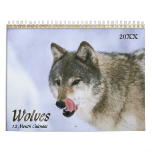 2021 Vargs kalender för vilda djur